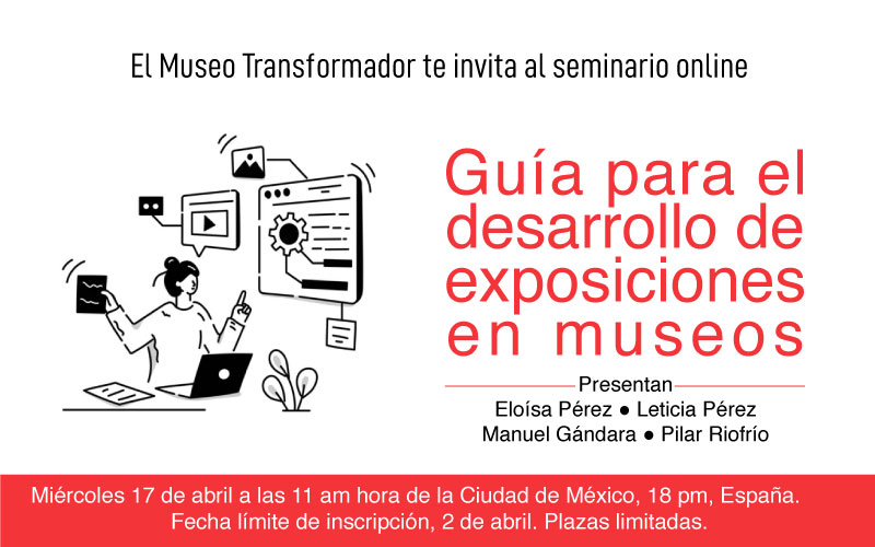 Presentación online de la Guía para el desarrollo de exposiciones en museos.