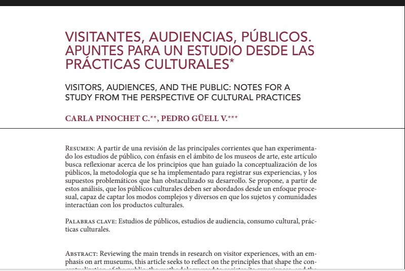 55 Seminario virtual “De públicos y comunidades. Reflexiones sobre los procesos de recepción en los campos culturales”