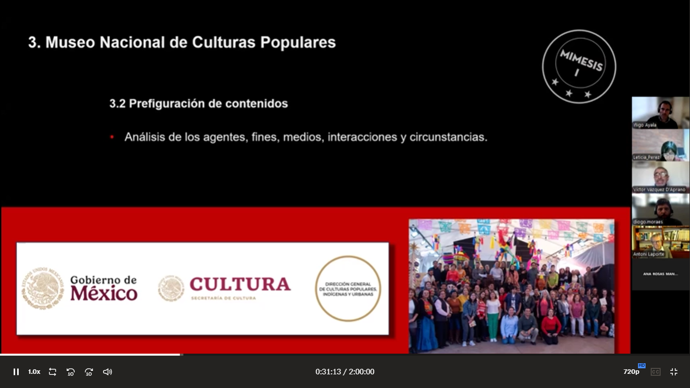 58 Seminario virtual «Niveles de convergencia entre los propósitos comunicativos de un museo y las interpretaciones de sus visitantes. Caso de investigación en el Museo Nacional de Culturas Populares (México)»